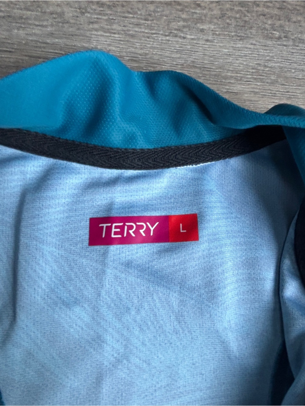 Terry Cycling Mesh Sleeveless Bike Jersey Tank Top Pink Blue Feathers Pockets L - Picture 4 of 12